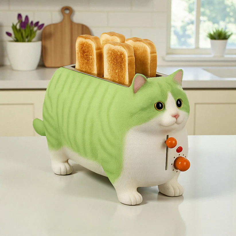 KittyKrisp Toaster - Purr-fectly Fun Breakfast!