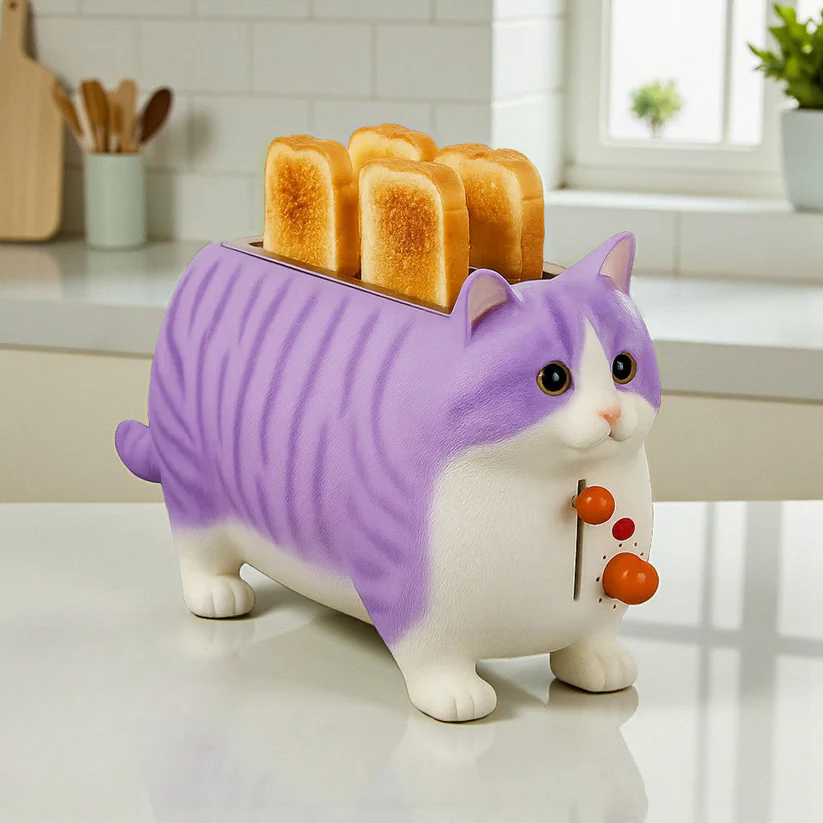 KittyKrisp Toaster - Purr-fectly Fun Breakfast!