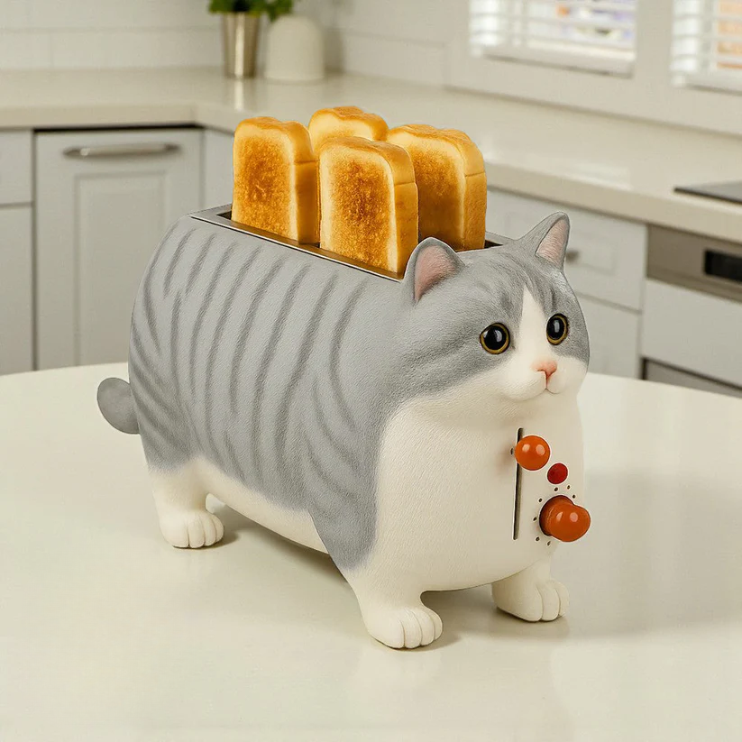 KittyKrisp Toaster - Purr-fectly Fun Breakfast!