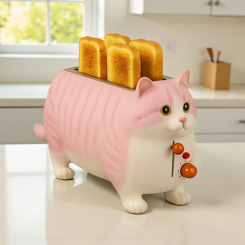 KittyKrisp Toaster - Purr-fectly Fun Breakfast!