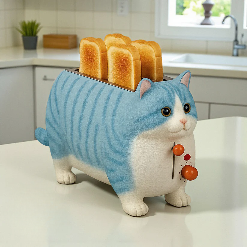 KittyKrisp Toaster - Purr-fectly Fun Breakfast!